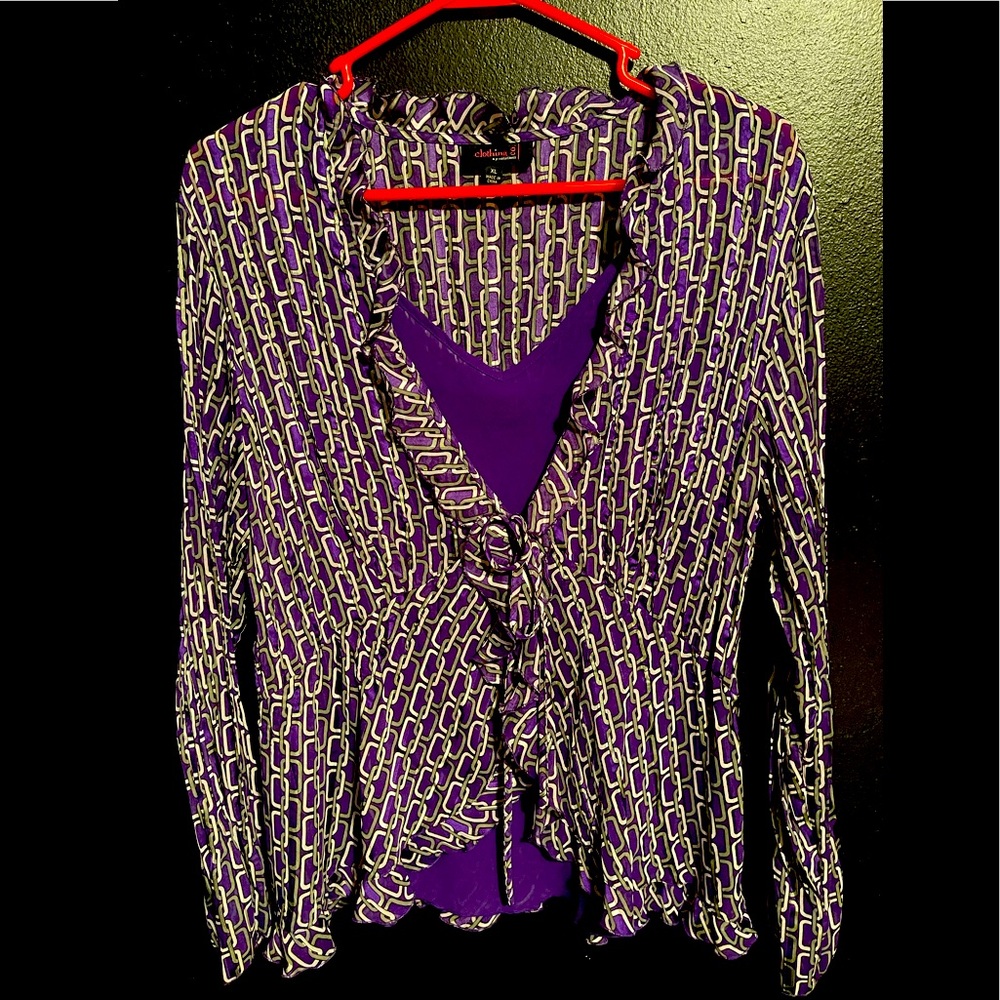 Size XL Women’s Blouse Purple